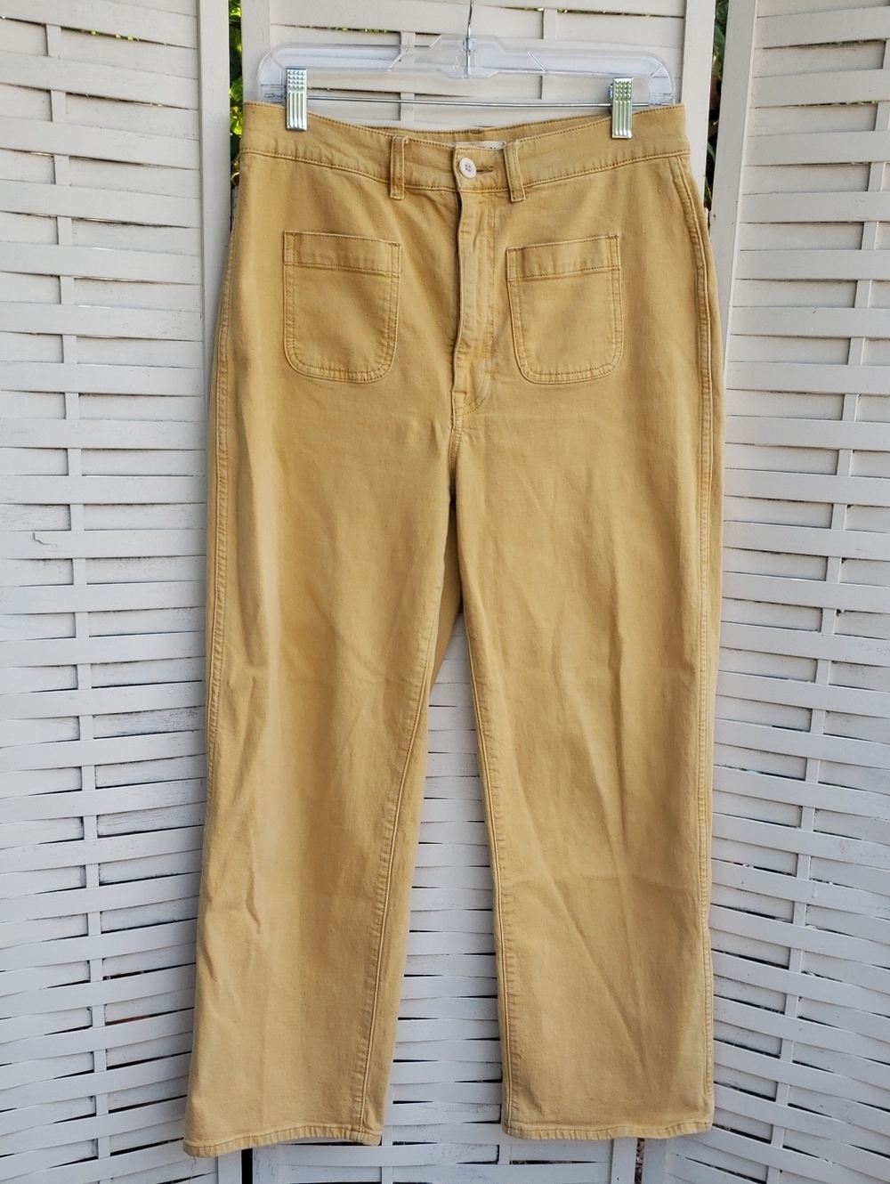 Madewell The Perfect Vintage Yellow Pants Size 30